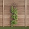 Nature Spring Garden Trellis for Climbing Plants with Decorative Leafy Vine/Butterfly Metal Panel, 63-inch, Black 944997GBE - alternate 2